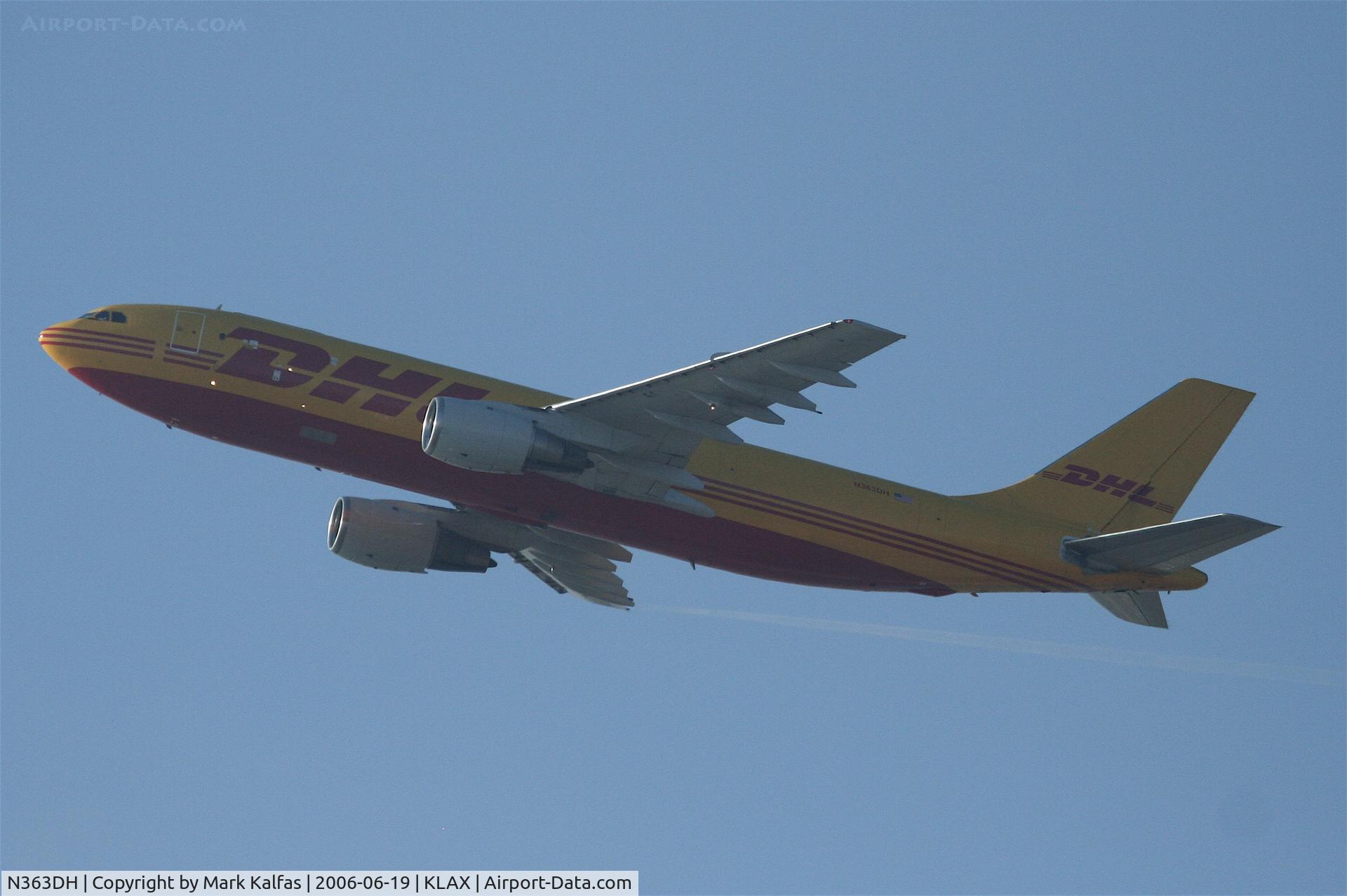 N363DH, 1979 Airbus A300B4-203 C/N 85, DHL Airbus A300 B4-203, N363DH, departing 25L KLAX
