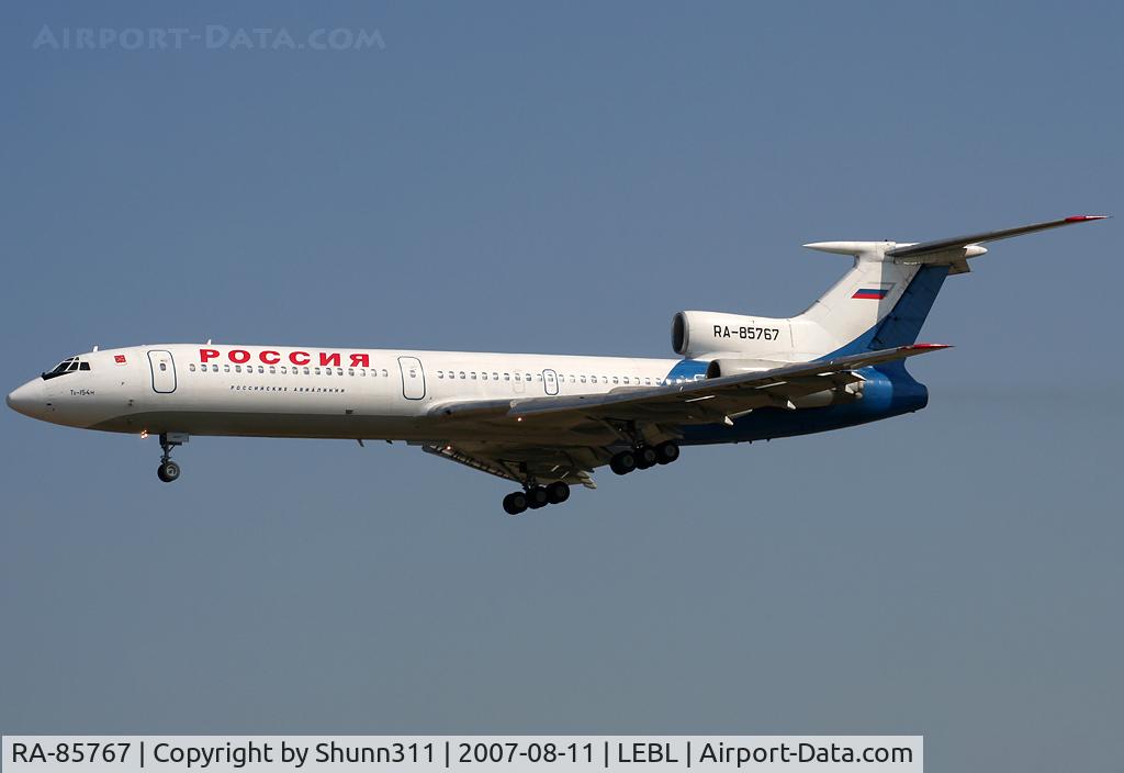 RA-85767, 1993 Tupolev Tu-154M C/N 93A948, Landing rwy 25R
