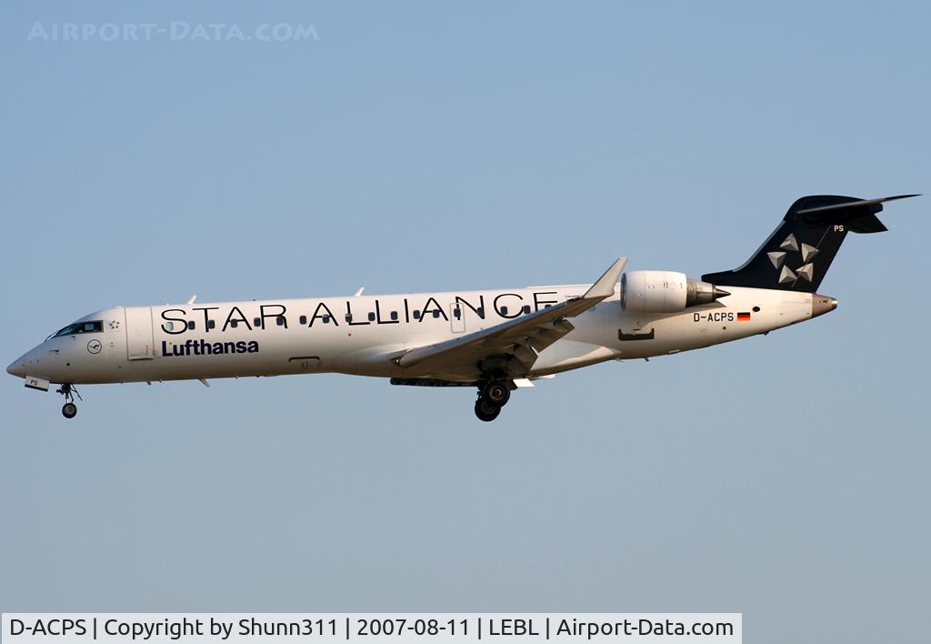 D-ACPS, 2003 Canadair CRJ-700 (CL-600-2C10) Regional Jet C/N 10100, Landing rwy 25R