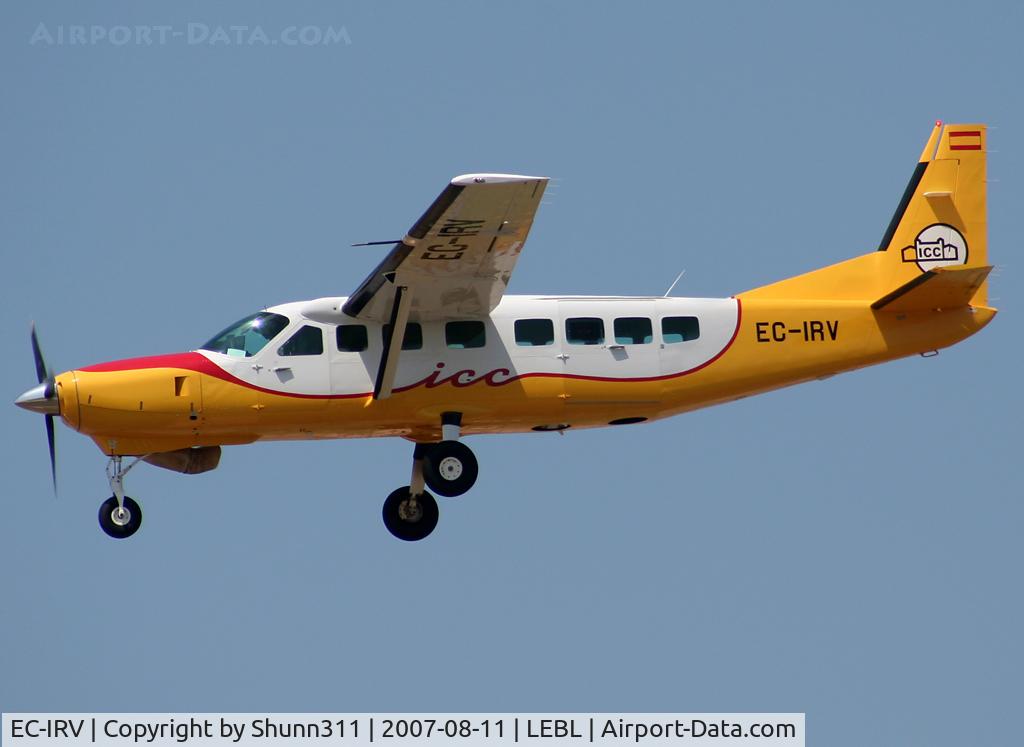 EC-IRV, 2003 Cessna 208B Grand Caravan C/N 208B1038, Landing rwy 25R