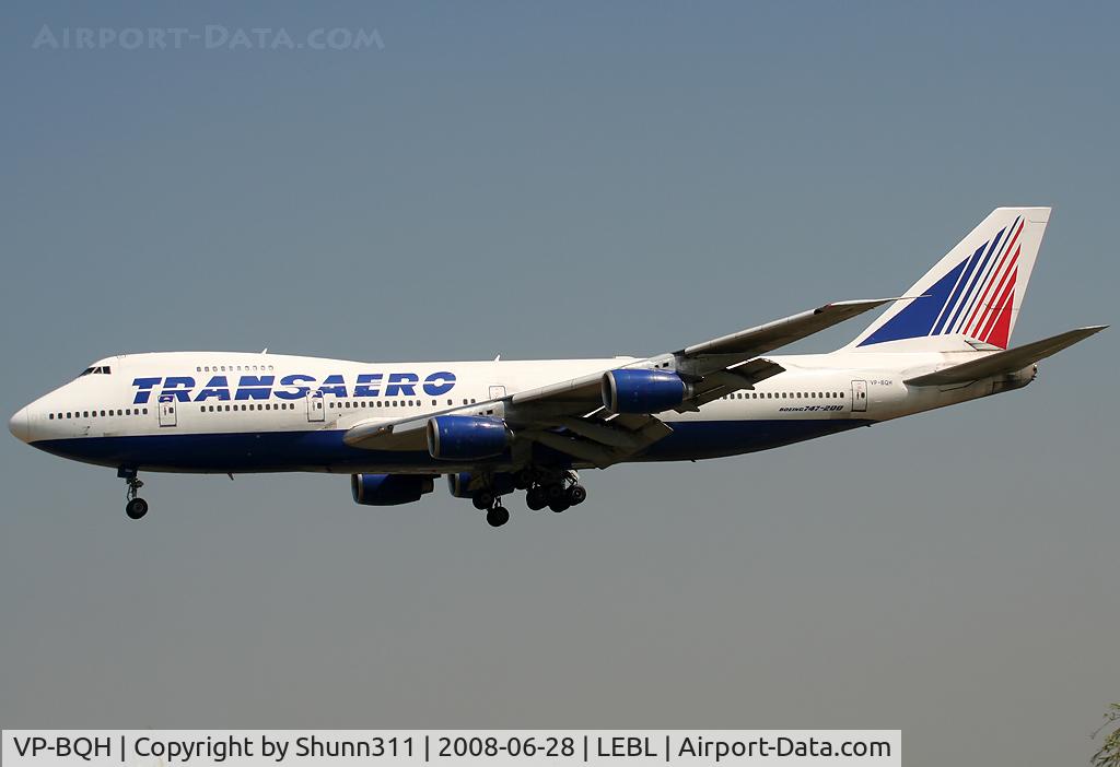 VP-BQH, 1982 Boeing 747-219B C/N 22791, Landing rwy 25R