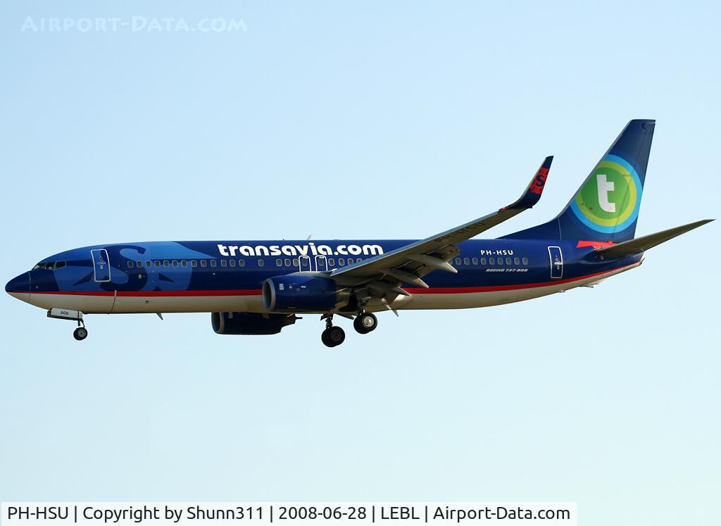 PH-HSU, 2005 Boeing 737-8BK C/N 33021, Landing rwy 25R