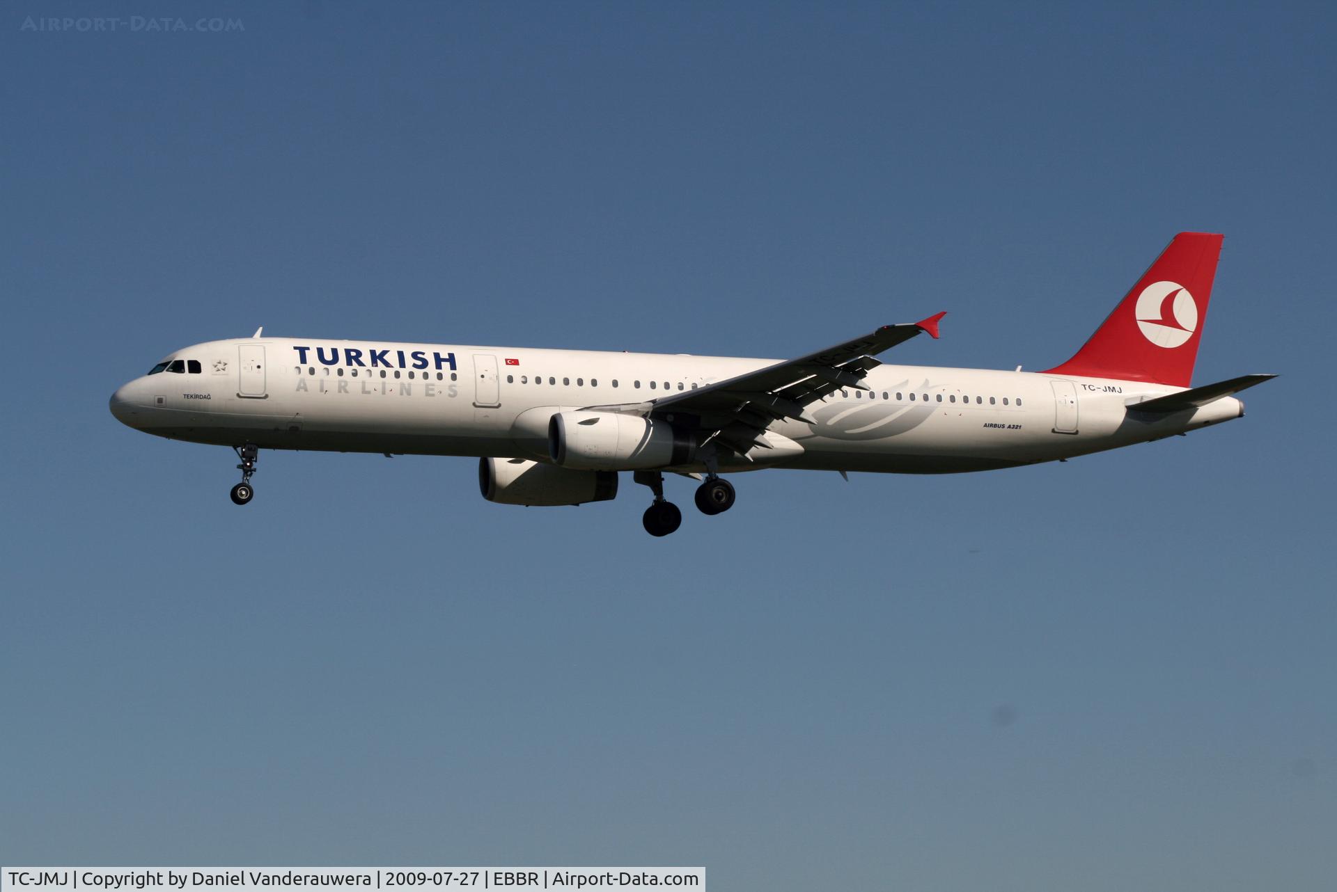 TC-JMJ, 2008 Airbus A321-232 C/N 3688, arrival of flight TK1937 to rwy 25L