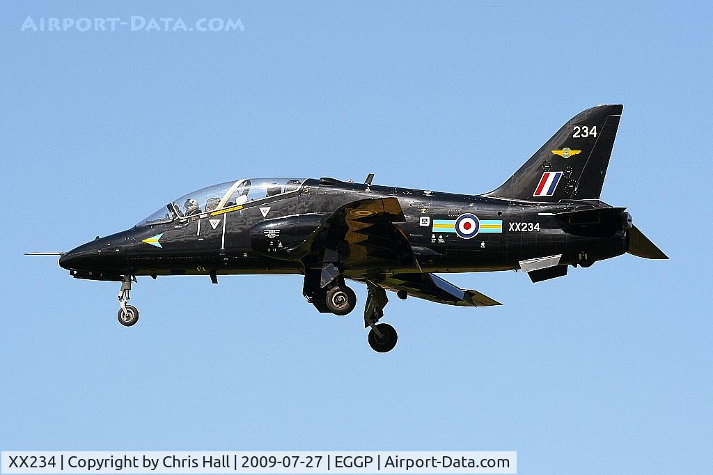 XX234, 1978 Hawker Siddeley Hawk T.1 C/N 070/312070, RAF No 4 FTS/208(R) Sqn