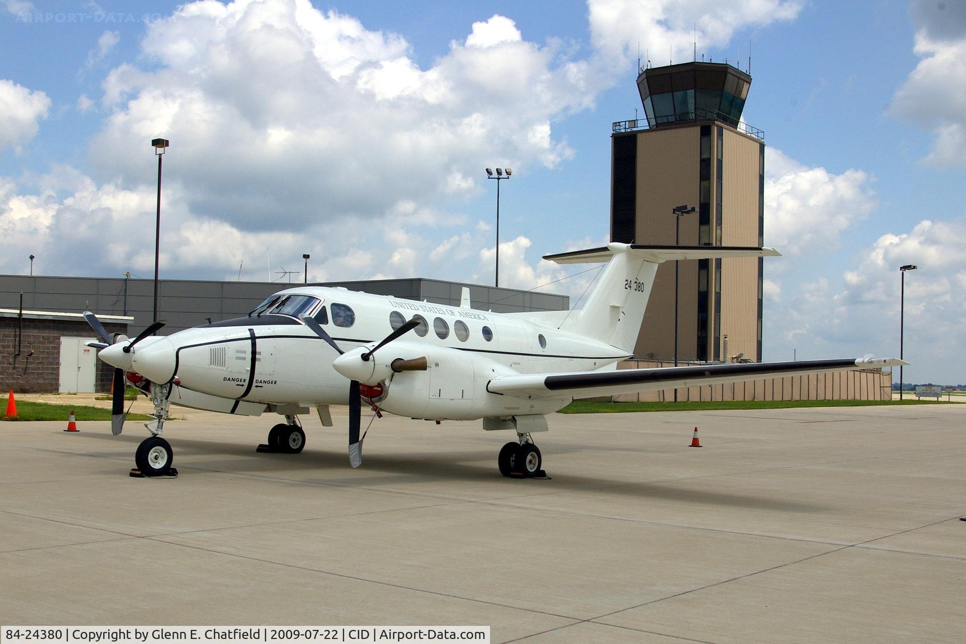 84-24380, 1984 Beech C-12D Huron C/N BP-51, On the Landmark ramp