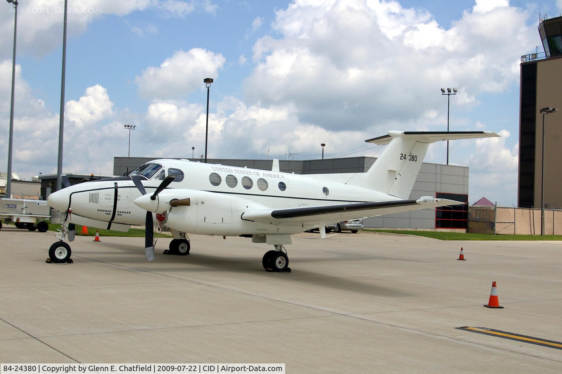 84-24380, 1984 Beech C-12D Huron C/N BP-51, Parked at Landmark.