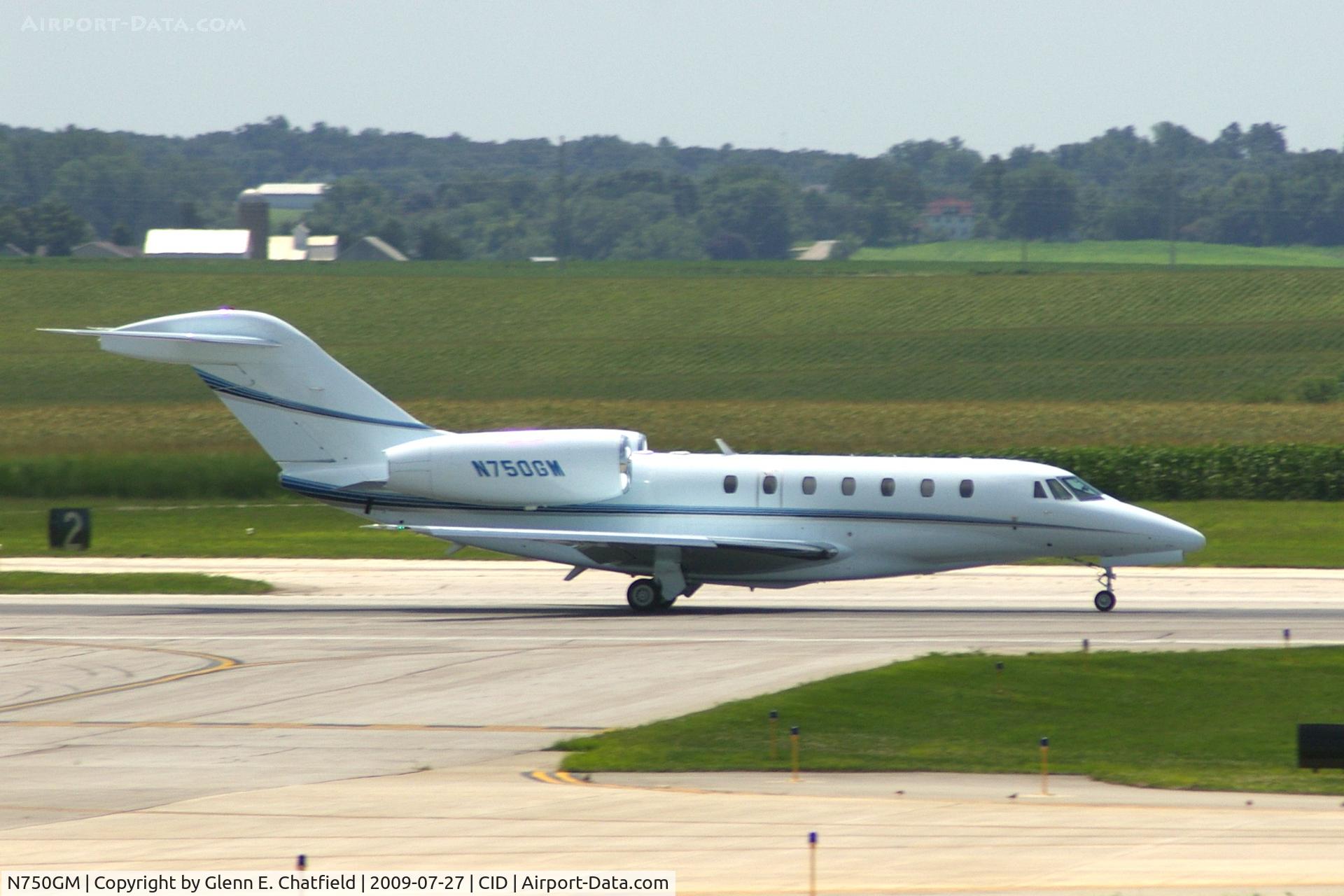 N750GM, 1998 Cessna 750 Citation X C/N 750-0066, Departing Runway 27