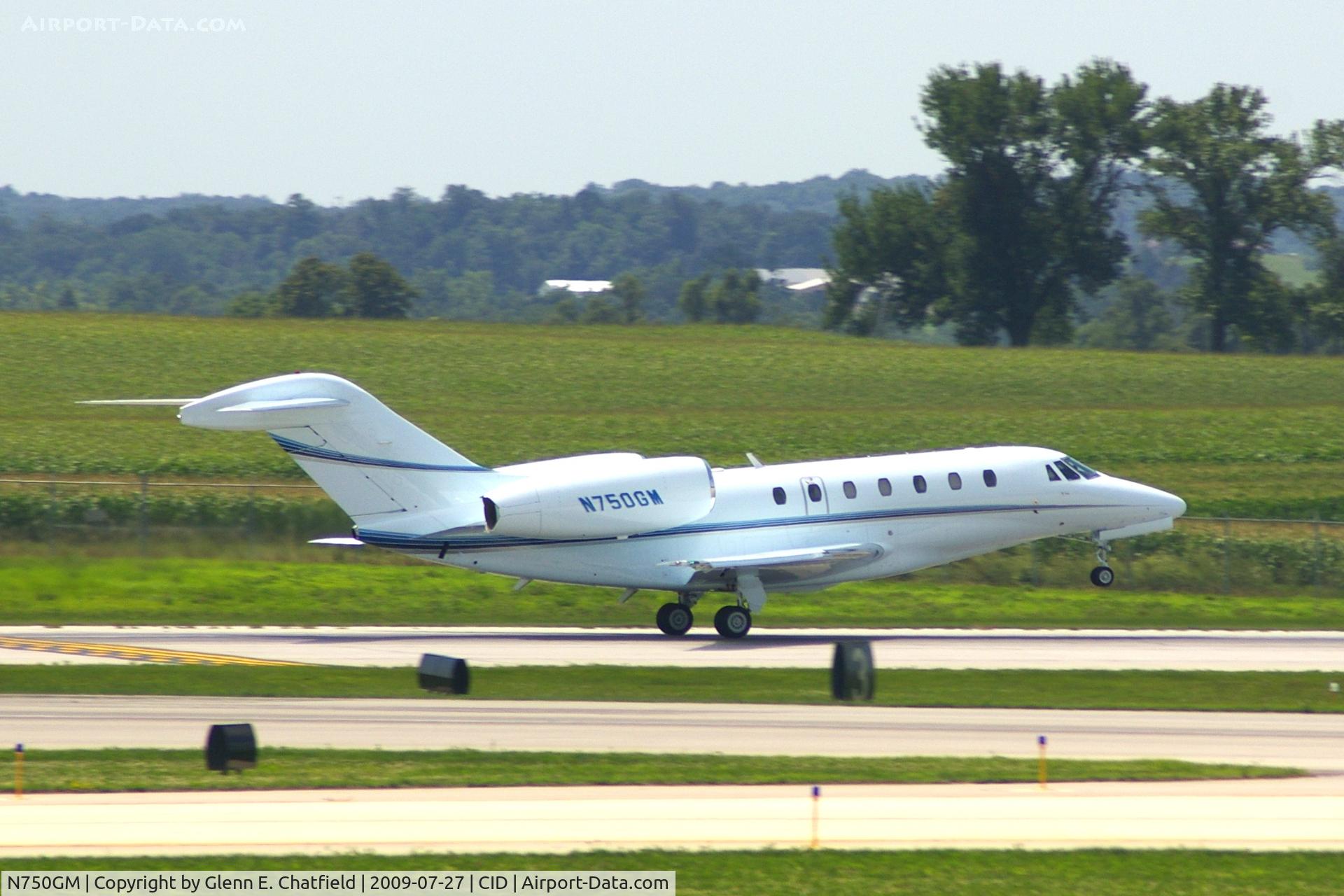 N750GM, 1998 Cessna 750 Citation X C/N 750-0066, Departing Runway 27
