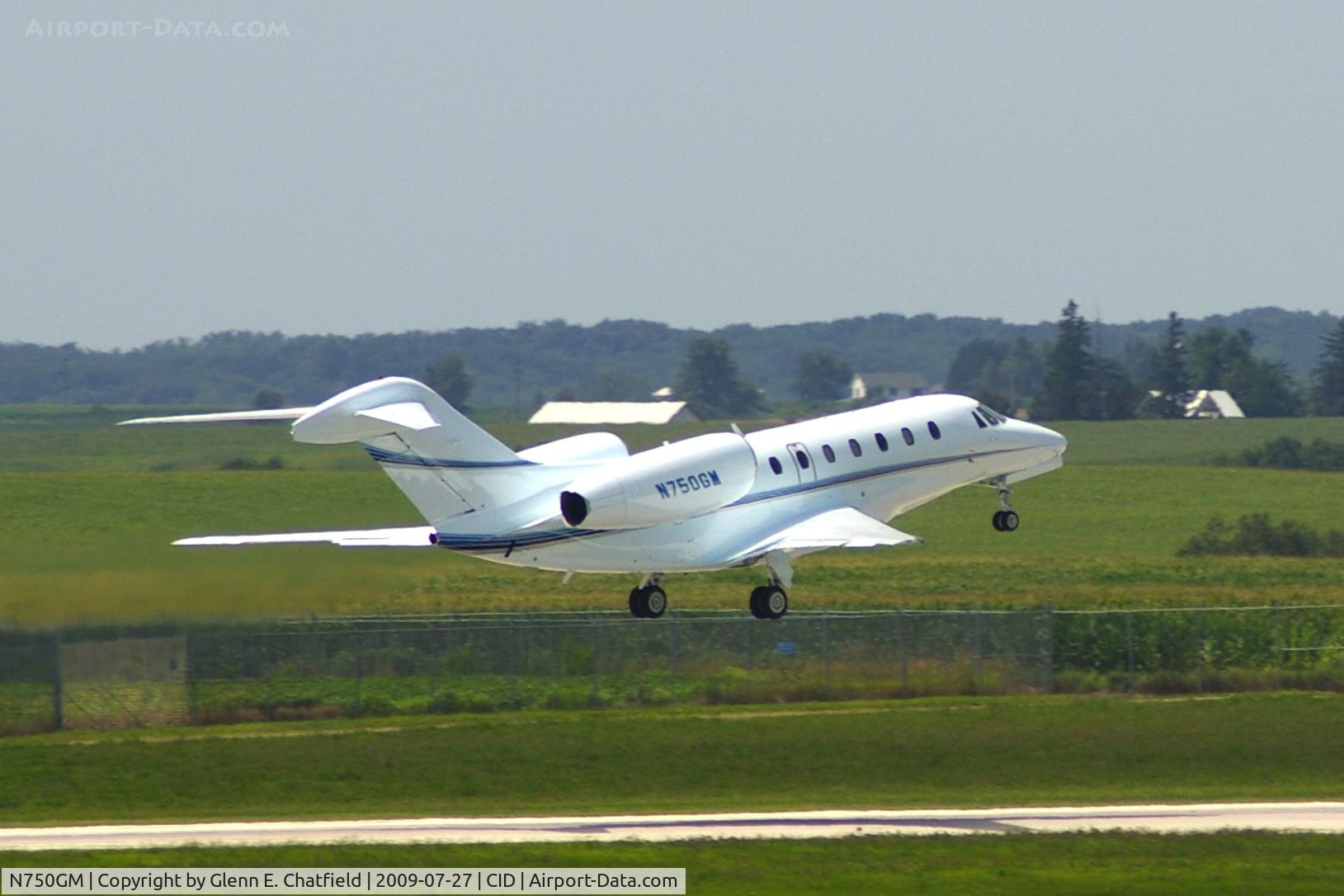 N750GM, 1998 Cessna 750 Citation X C/N 750-0066, Departing Runway 27