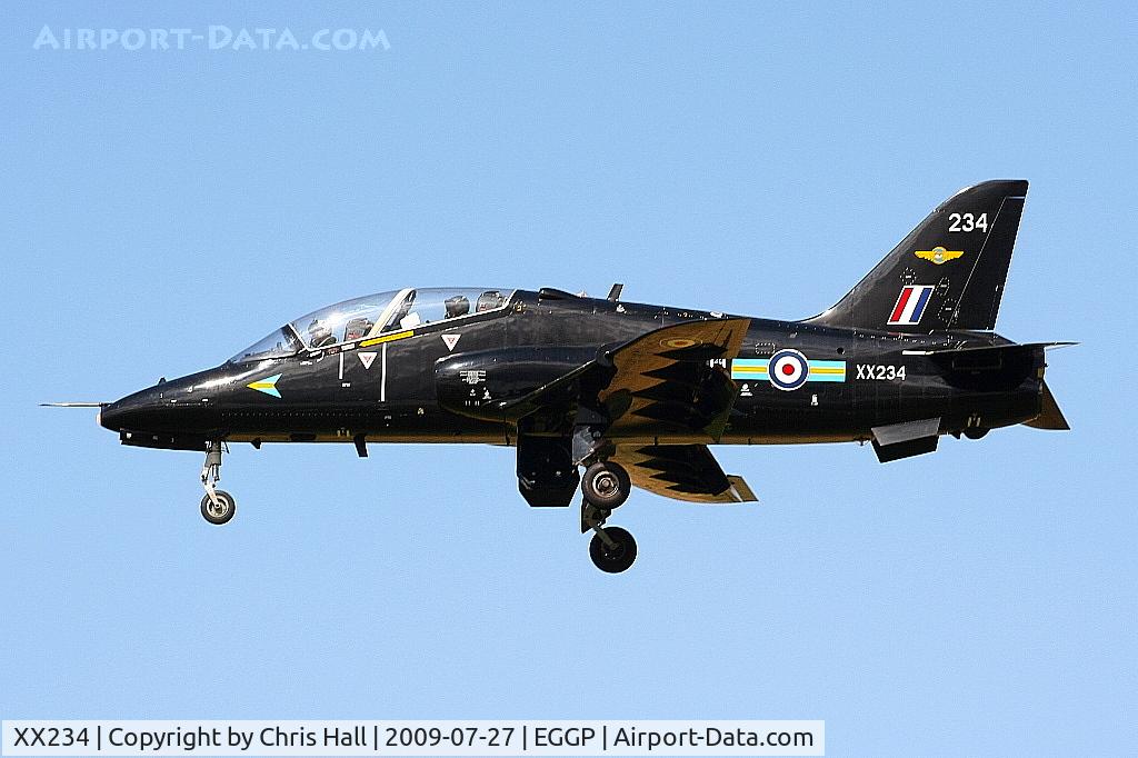 XX234, 1978 Hawker Siddeley Hawk T.1 C/N 070/312070, RAF No 4 FTS/208(R) Sqn