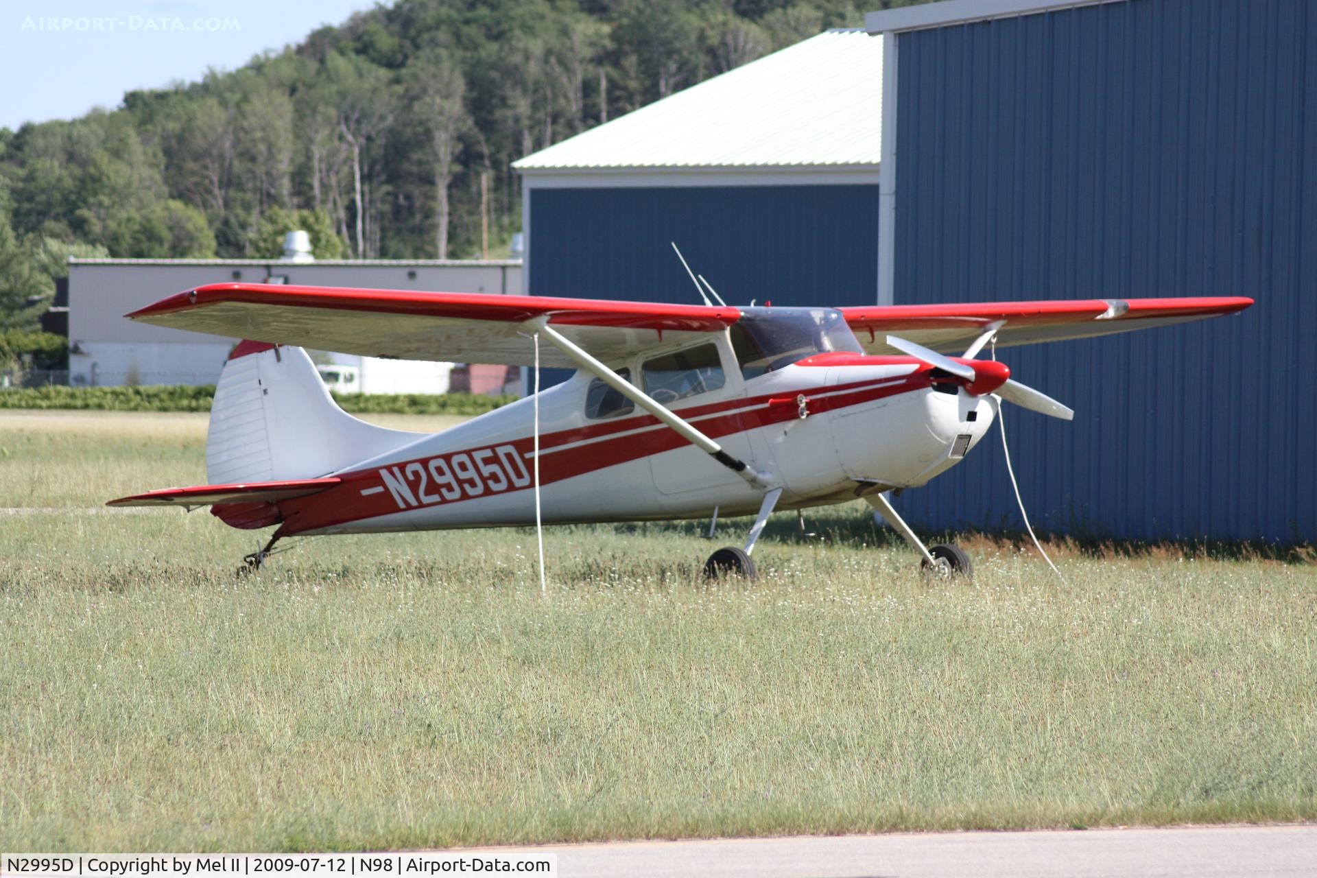 N2995D, 1955 Cessna 170B C/N 26938, Parked