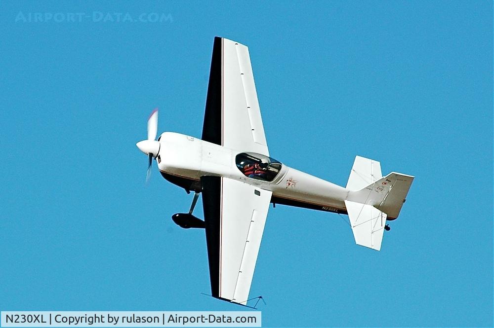 N230XL, 1994 Rulason Leonard RX1 LASER C/N 1, Knife Edge Pass