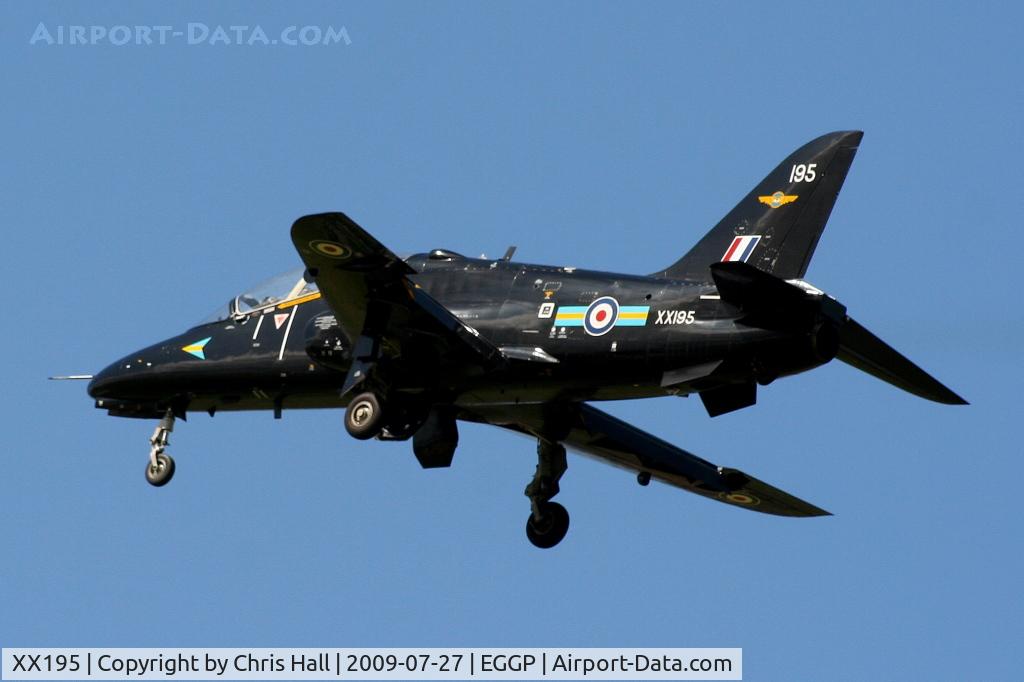 XX195, 1978 Hawker Siddeley Hawk T.1 C/N 042/312042, RAF No 4 FTS/208(R) Sqn