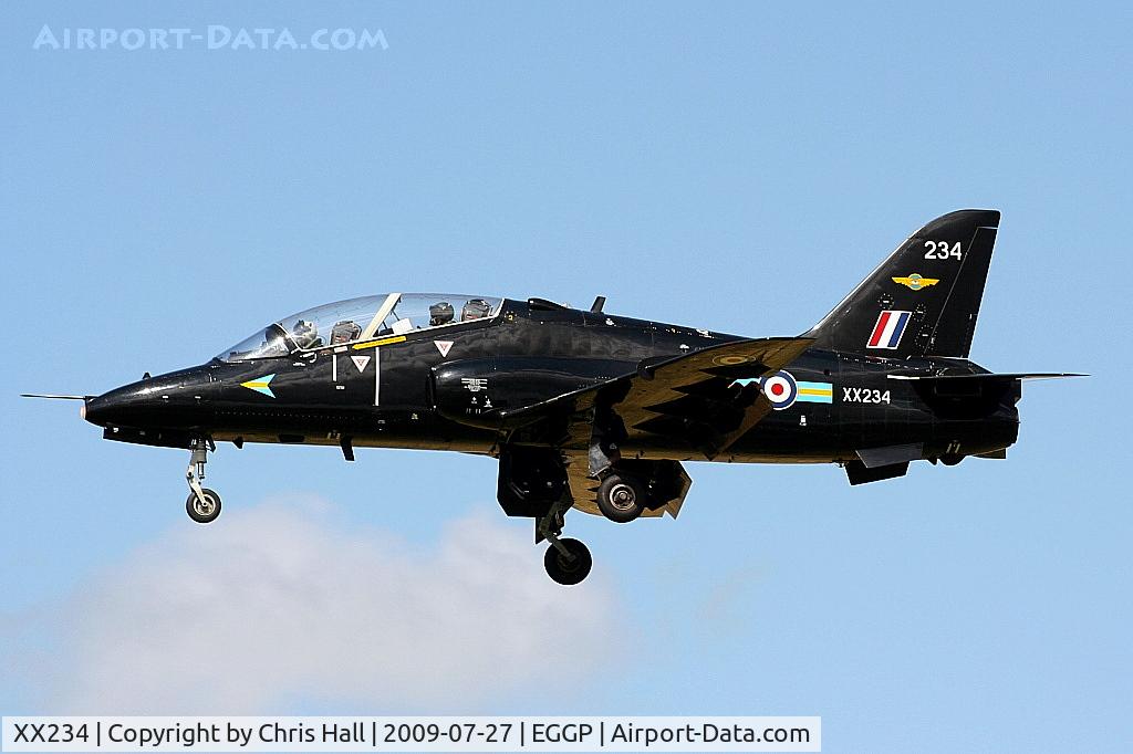 XX234, 1978 Hawker Siddeley Hawk T.1 C/N 070/312070, RAF No 4 FTS/208(R) Sqn