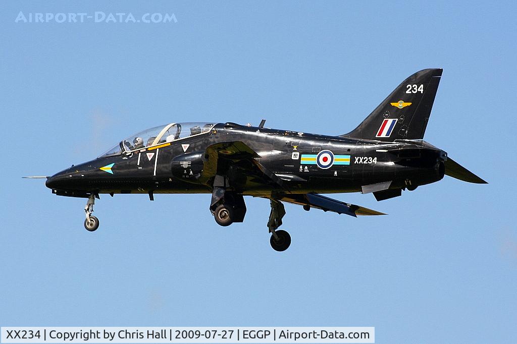 XX234, 1978 Hawker Siddeley Hawk T.1 C/N 070/312070, RAF No 4 FTS/208(R) Sqn