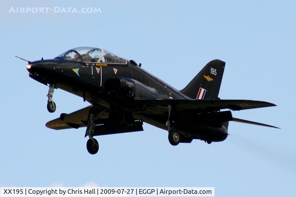 XX195, 1978 Hawker Siddeley Hawk T.1 C/N 042/312042, RAF No 4 FTS/208(R) Sqn