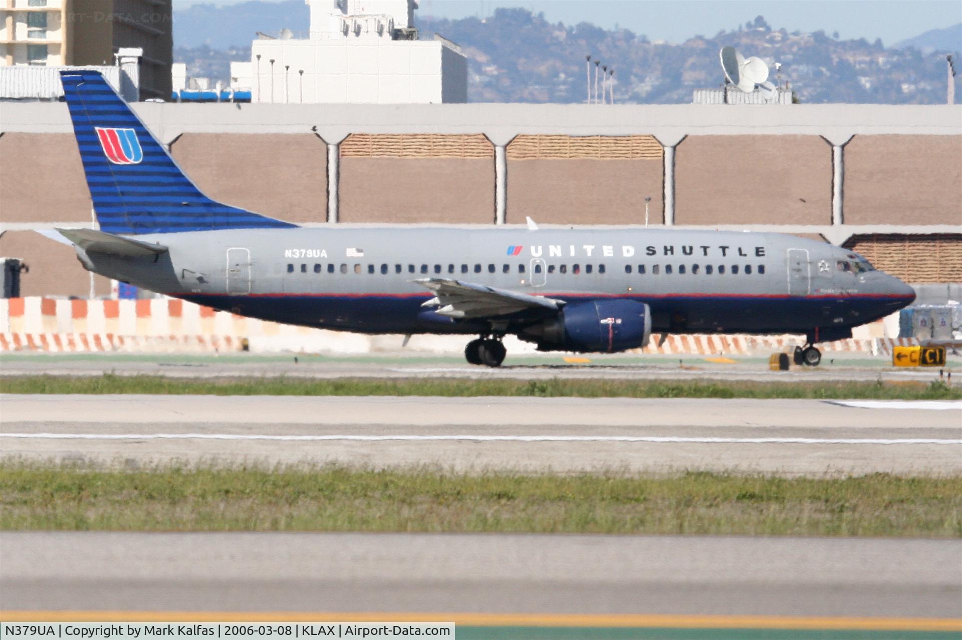 N379UA, 1990 Boeing 737-322 C/N 24654, United Airlines 