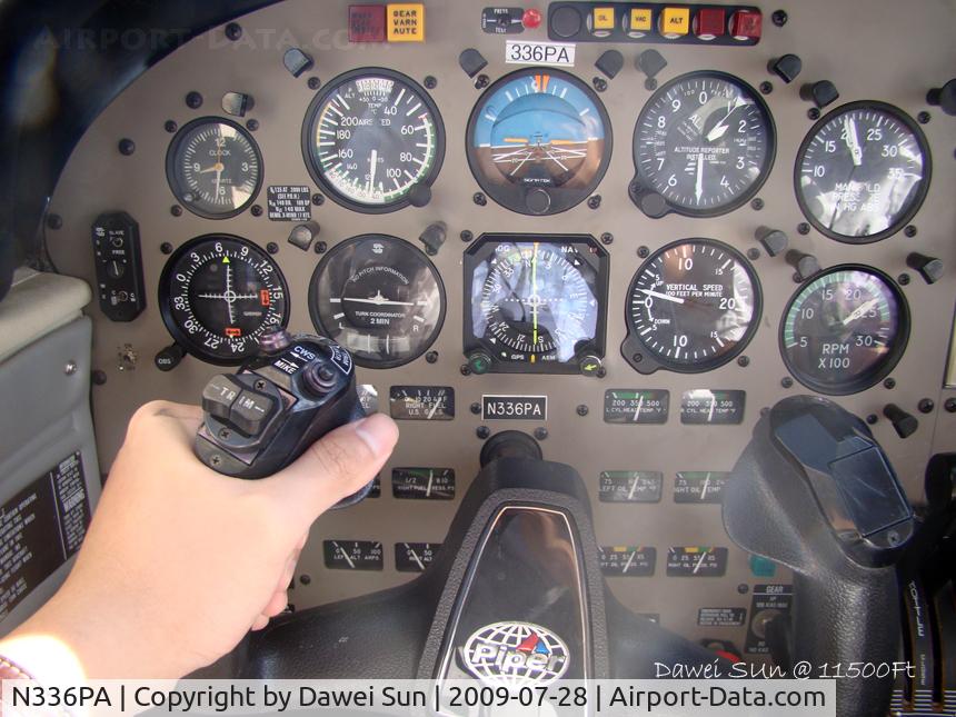N336PA, 2002 Piper PA-44-180 Seminole C/N 4496140, curise at 11500ft  getting hypoxia