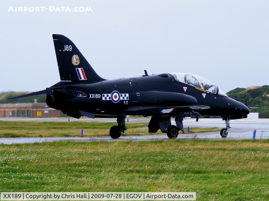 XX189, 1977 Hawker Siddeley Hawk T.1A C/N 036/312036, RAF No 4 FTS/19(R) Sqn