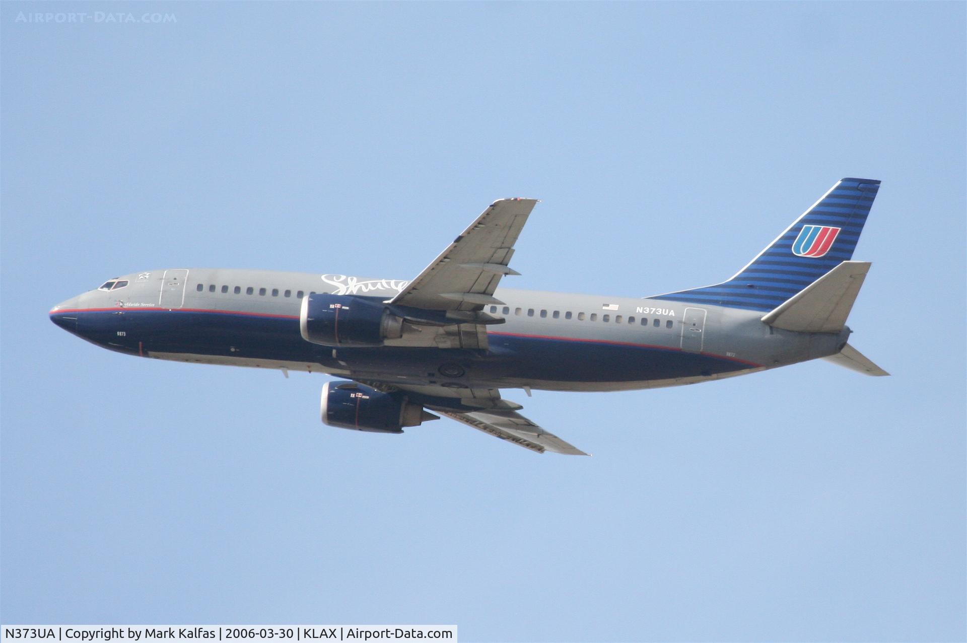 N373UA, 1989 Boeing 737-322 C/N 24638, United Airlines 