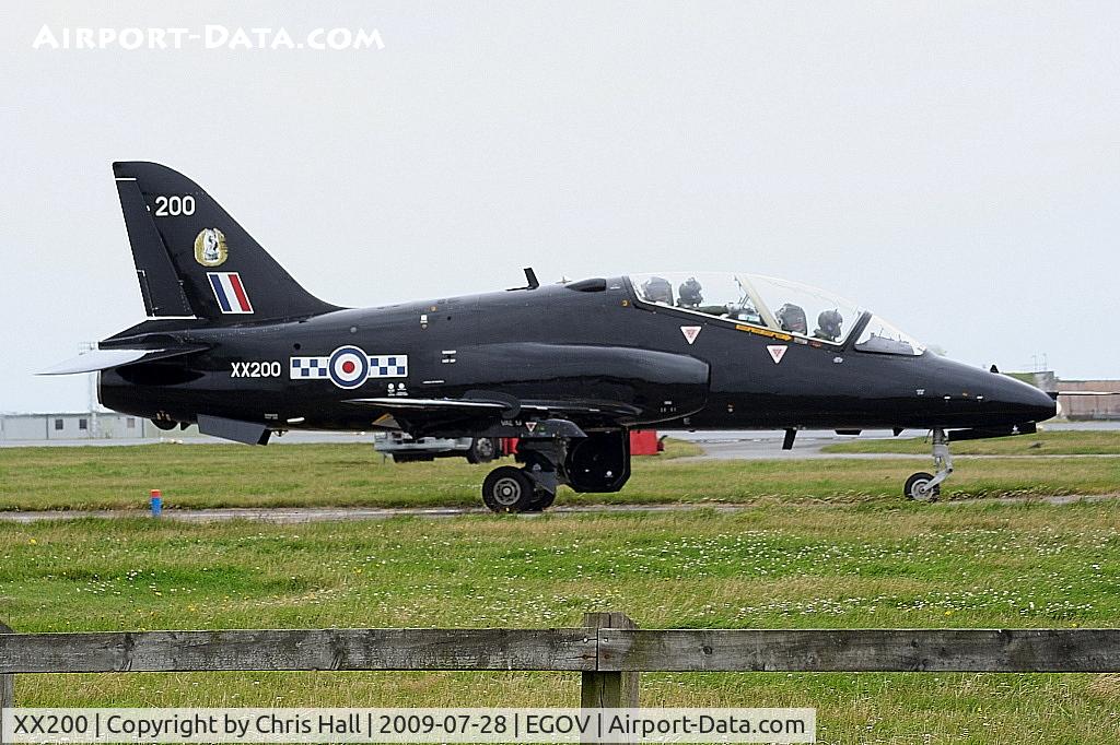 XX200, 1978 Hawker Siddeley Hawk T.1A C/N 047/312047, RAF No 4 FTS/19(R) Sqn