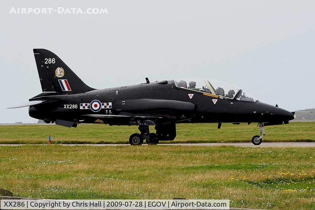 XX286, 1979 Hawker Siddeley Hawk T.1A C/N 112/312111, BAe Systems Hawk T1, RAF No 4 FTS/208(R) Sqn