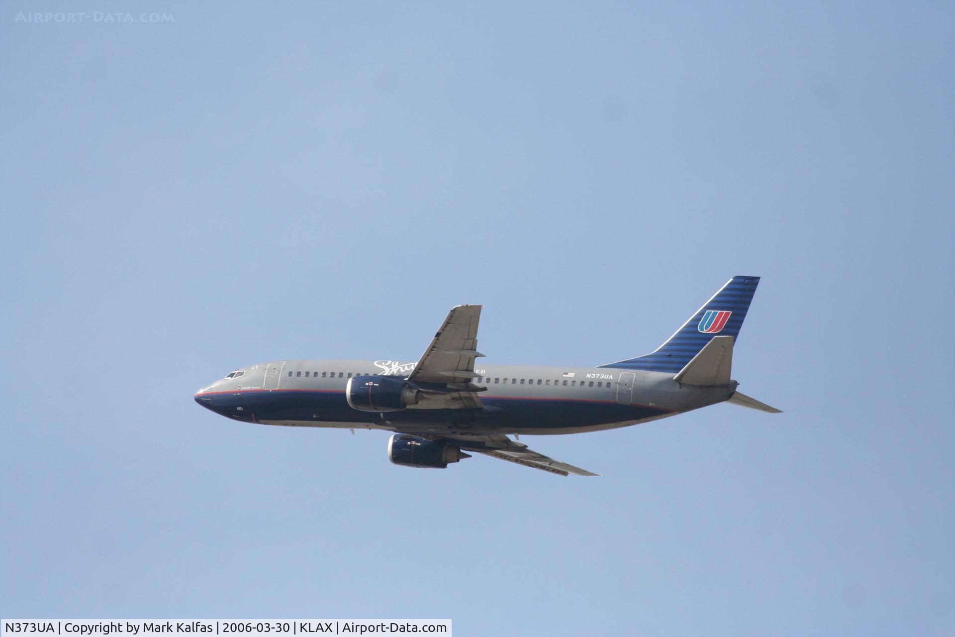 N373UA, 1989 Boeing 737-322 C/N 24638, United Airlines 
