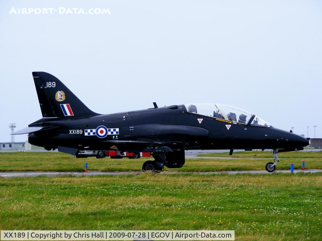 XX189, 1977 Hawker Siddeley Hawk T.1A C/N 036/312036, RAF No 4 FTS/19(R) Sqn