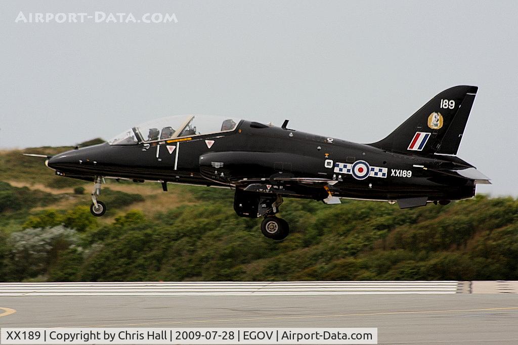 XX189, 1977 Hawker Siddeley Hawk T.1A C/N 036/312036, RAF No 4 FTS/19(R) Sqn