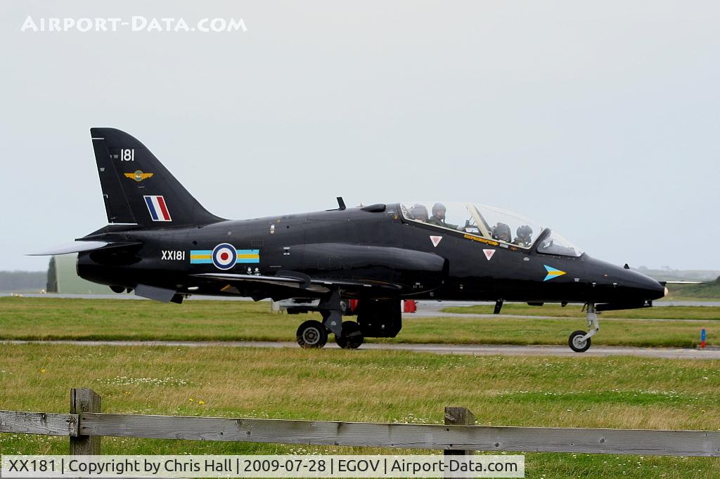 XX181, 1977 Hawker Siddeley Hawk T.1 C/N 028/312028, RAF No 4 FTS/208(R) Sqn