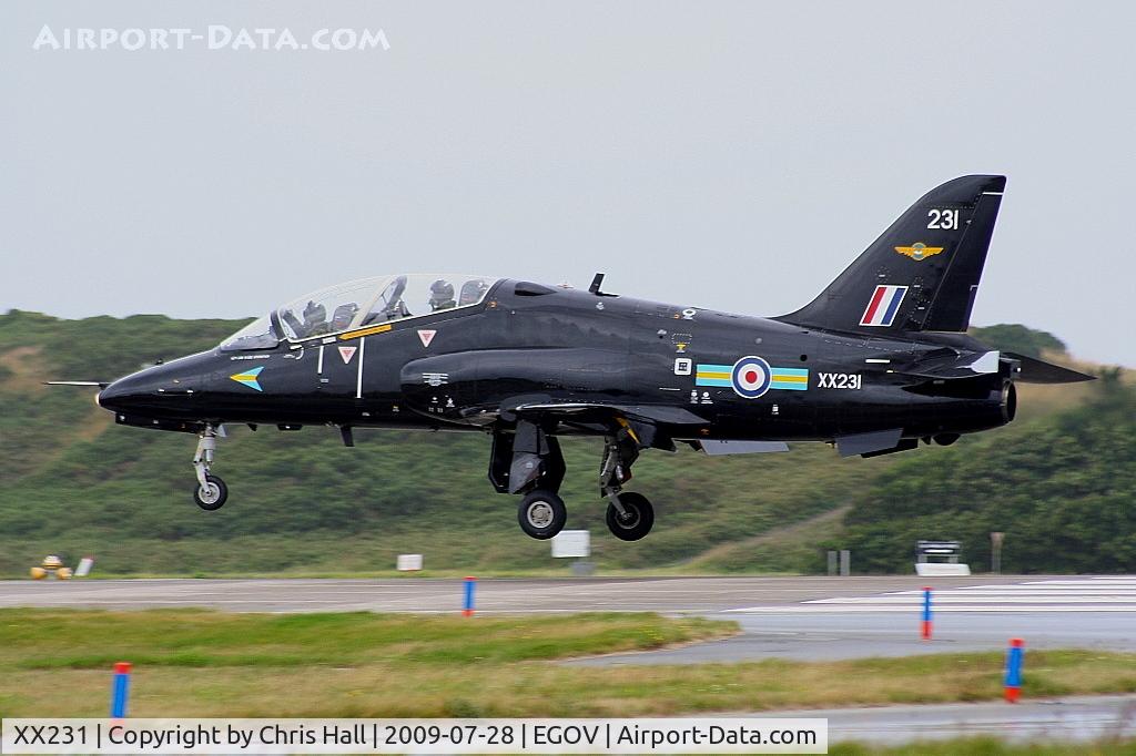 XX231, 1978 Hawker Siddeley Hawk T.1W C/N 067/312067, RAF No 4 FTS/208(R) Sqn