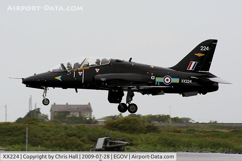 XX224, 1978 Hawker Siddeley Hawk T.1W C/N 060/312060, RAF No 4 FTS/208(R) Sqn