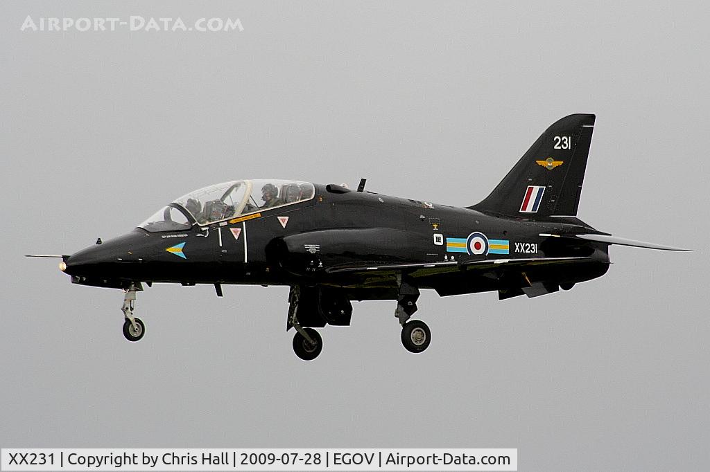XX231, 1978 Hawker Siddeley Hawk T.1W C/N 067/312067, RAF No 4 FTS/208(R) Sqn