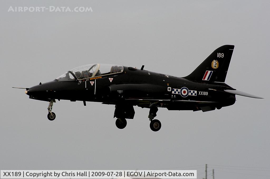 XX189, 1977 Hawker Siddeley Hawk T.1A C/N 036/312036, RAF No 4 FTS/19(R) Sqn