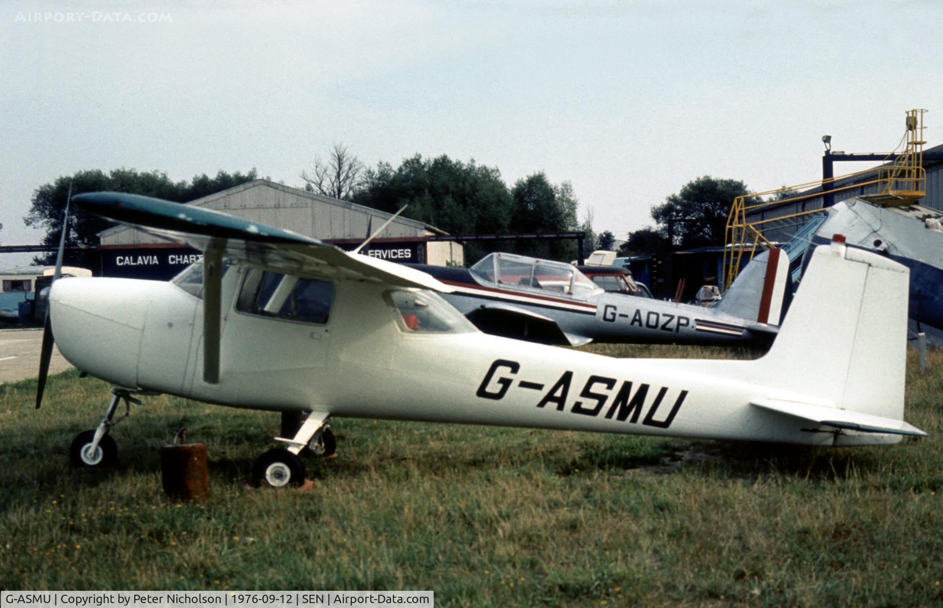 G-ASMU, 1964 Cessna 150D C/N 150-60252, Forelorn Cessna 150D seen at Southend in the Summer of 1976.