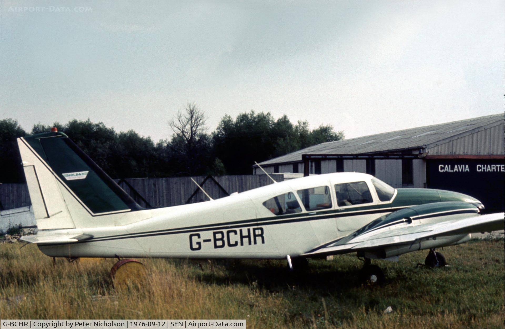 G-BCHR, 1962 Piper PA-23-250 Aztec C/N 27-2186, This Piper Aztec was seen at Southend in the Summer of 1976.