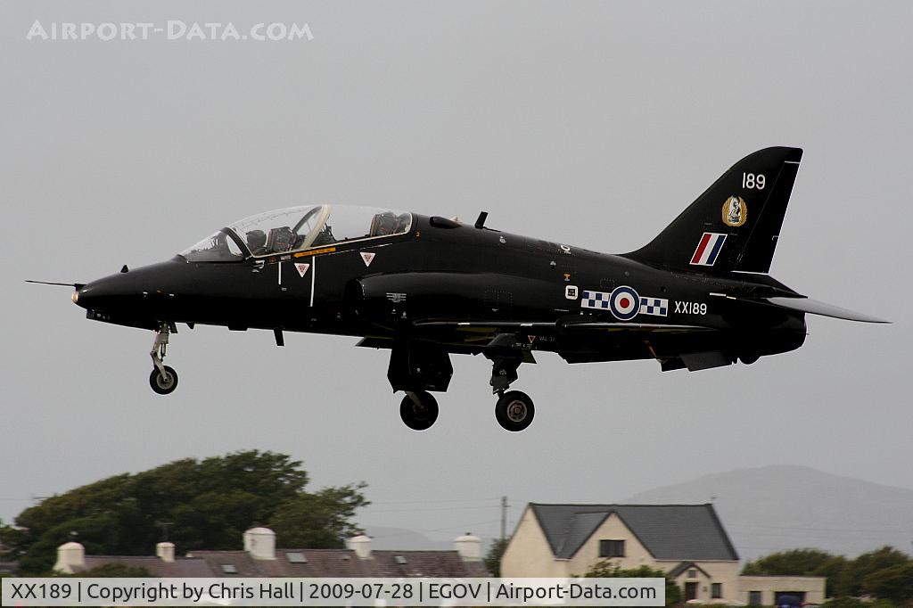 XX189, 1977 Hawker Siddeley Hawk T.1A C/N 036/312036, RAF No 4 FTS/19(R) Sqn