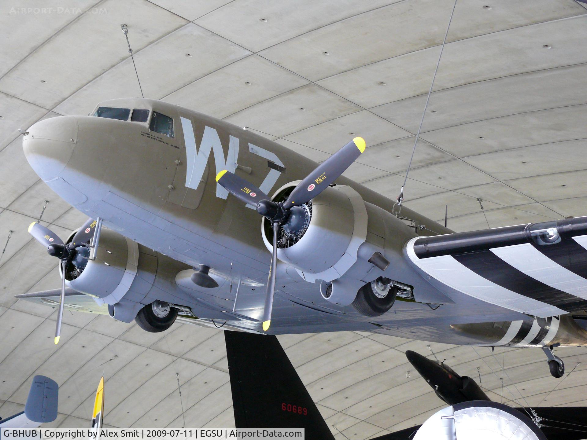 G-BHUB, 1943 Douglas C-47A Skytrain C/N 19975, Douglas C-47D Dakota 43-15509/WZ-S US Air Force in the American Air Museum