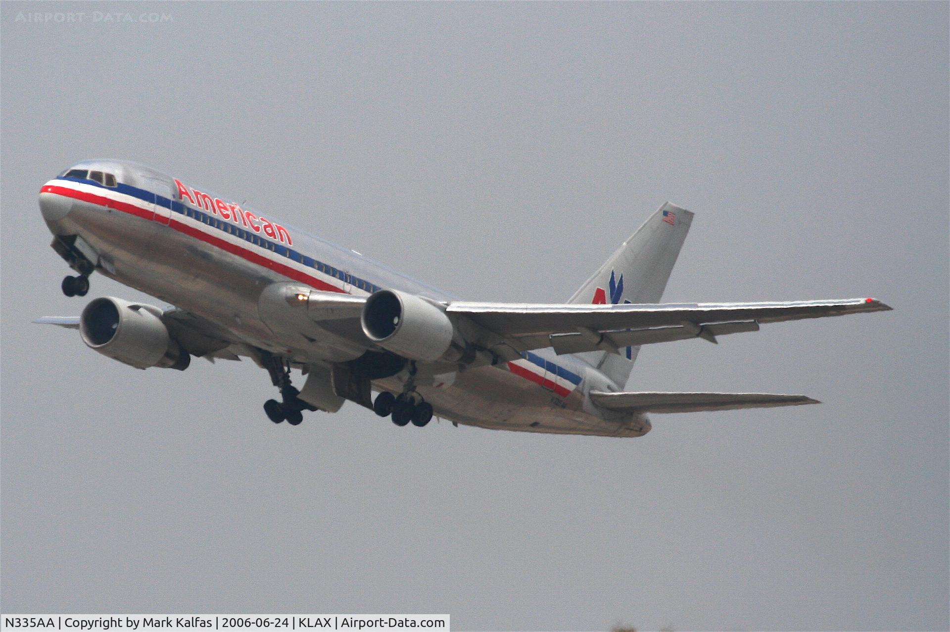N335AA, 1987 Boeing 767-223 C/N 22333, American Airlines Boeing 767-223, N335AA departing 25R KLAX.