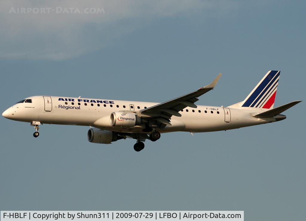 F-HBLF, 2008 Embraer 190AR (ERJ-190-100IGW) C/N 19000158, Landing rwy 32L