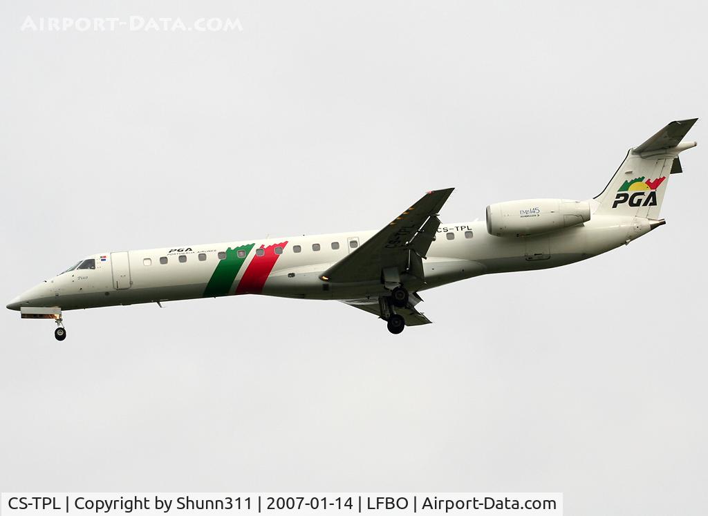 CS-TPL, 1988 Embraer EMB-145EP (ERJ-145EP) C/N 145051, Landing rwy 32L