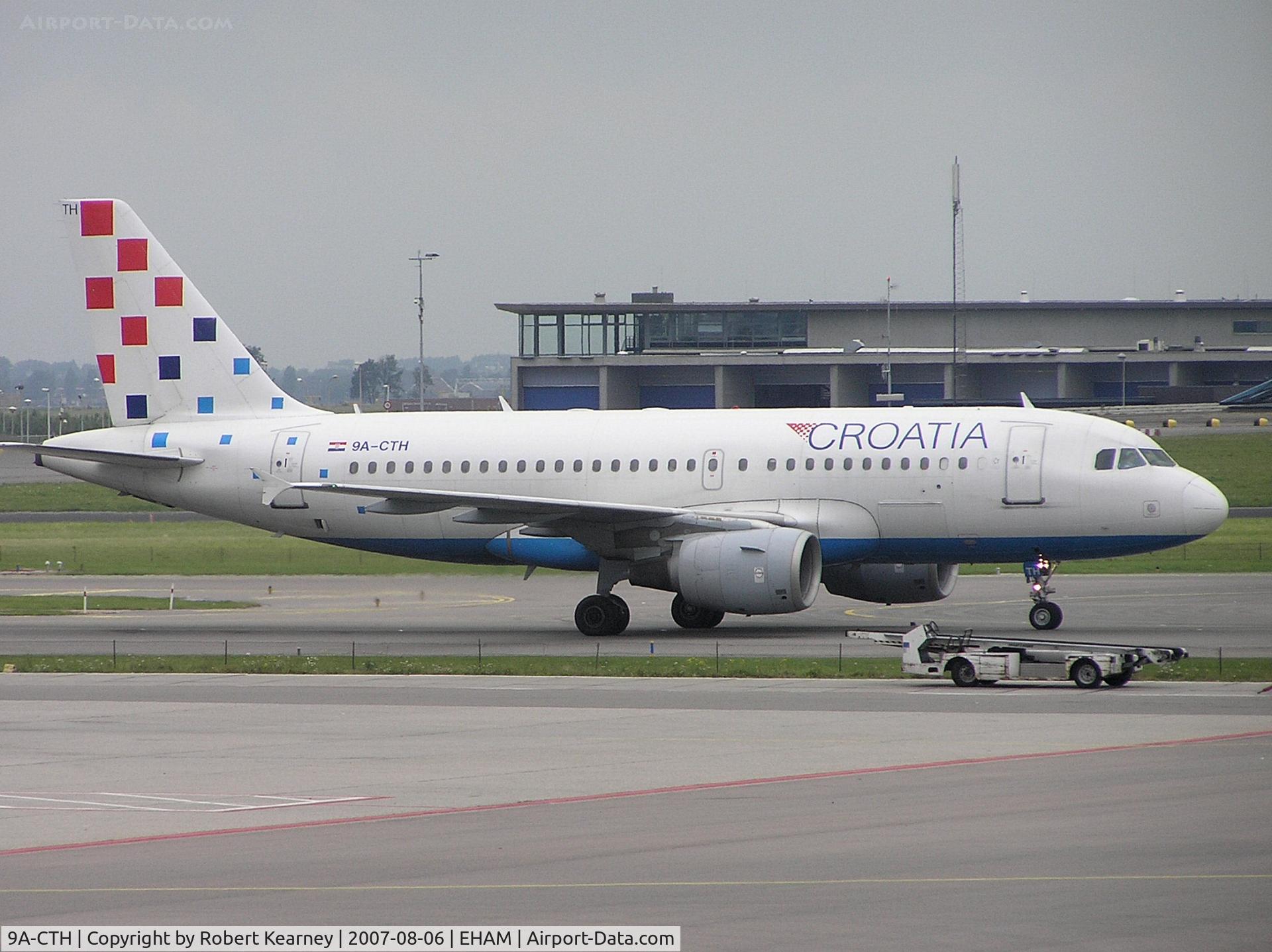 9A-CTH, 1998 Airbus A319-112 C/N 833, Croatian after landing