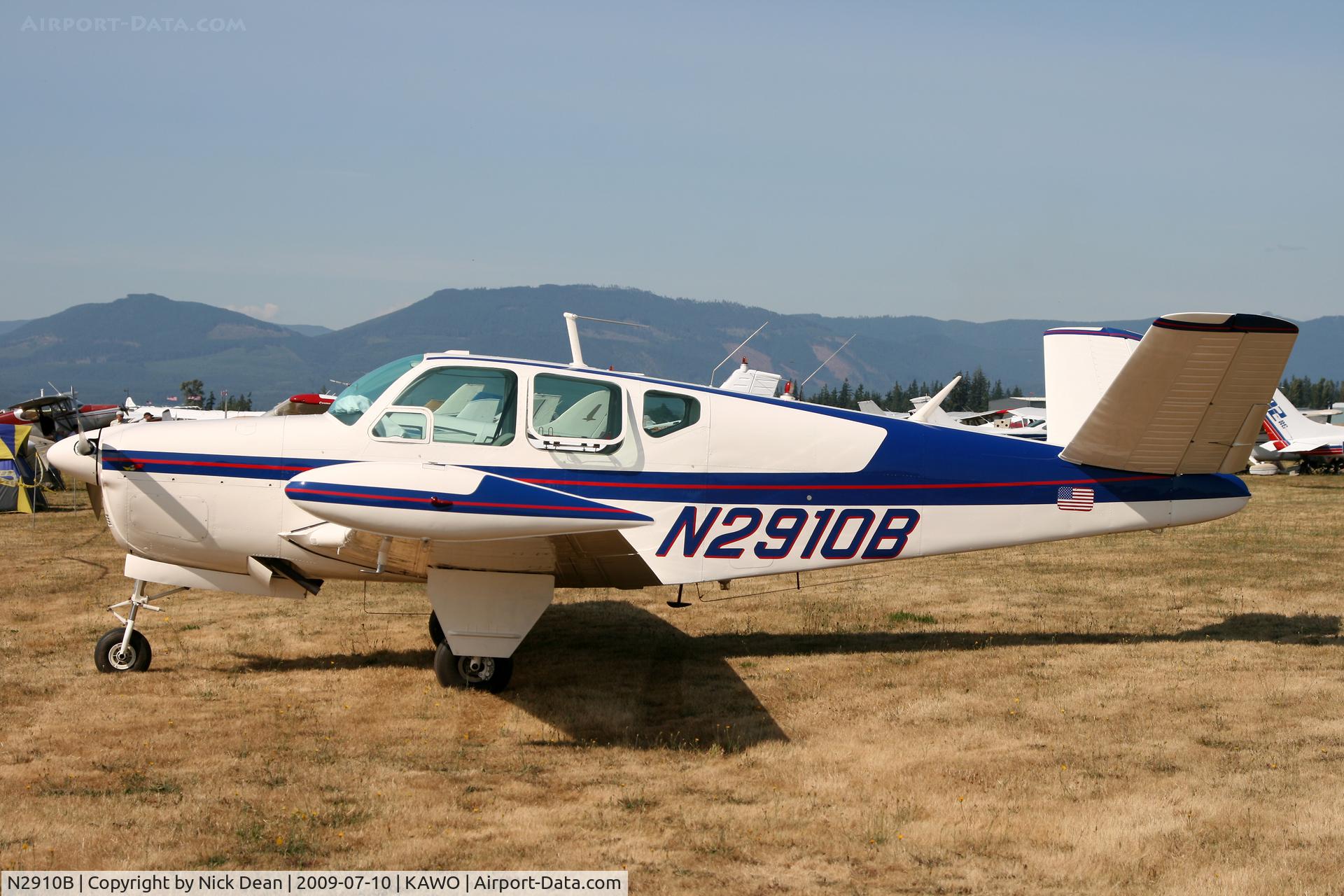N2910B, 1953 Beech D35 C/N D-3554, KAWO