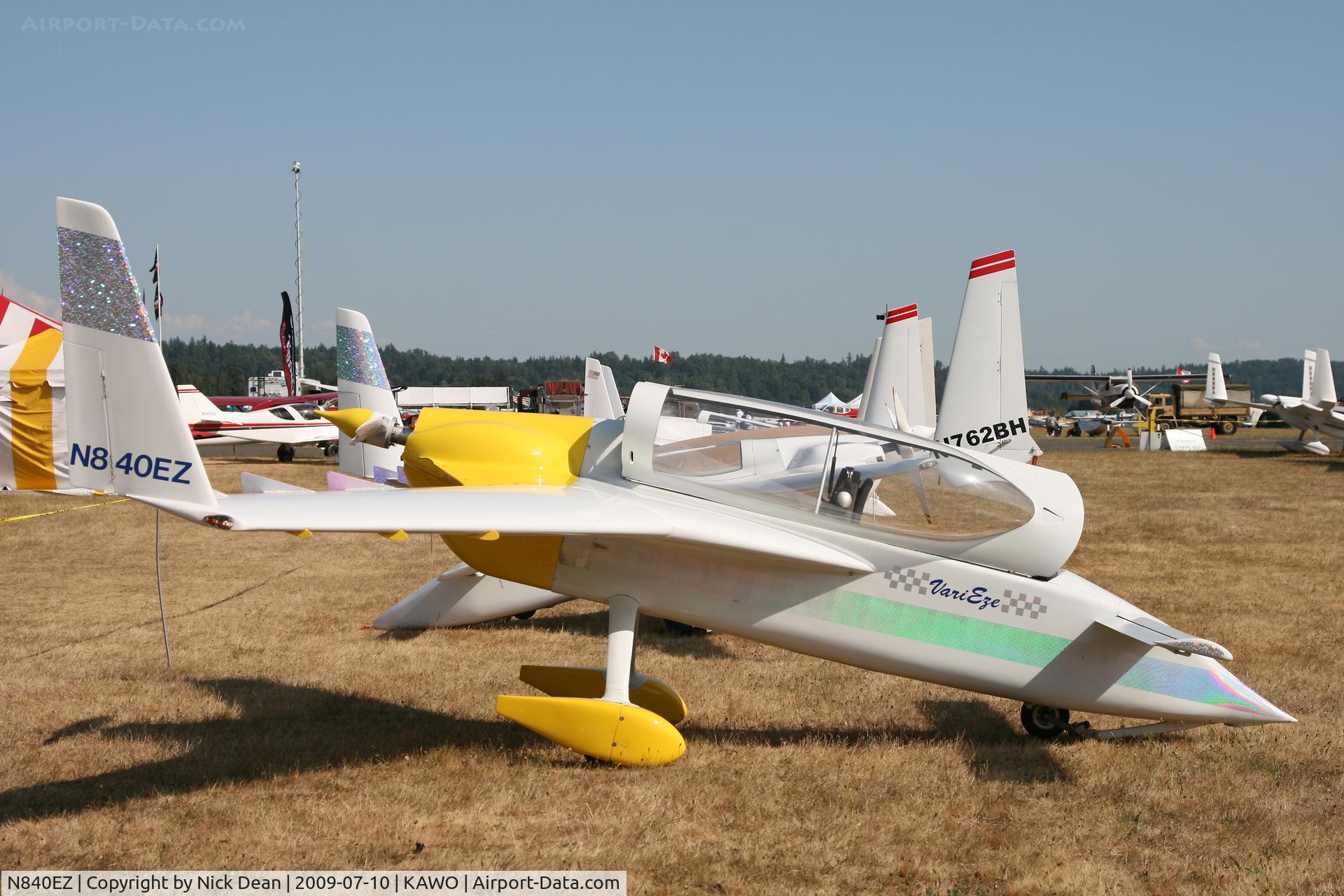 N840EZ, 1988 Rutan VariEze C/N 1732, KAWO