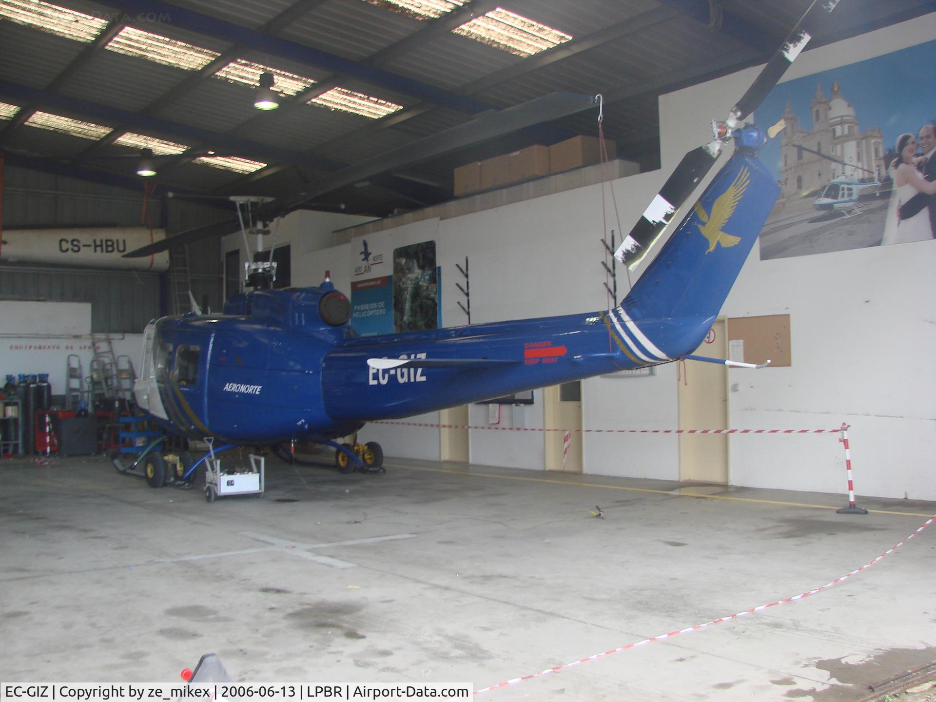 EC-GIZ, Bell UH-1H Iroquois C/N 5631, Bell 205 (UH1-D-BF) Iroquois of aeronorte at Braga