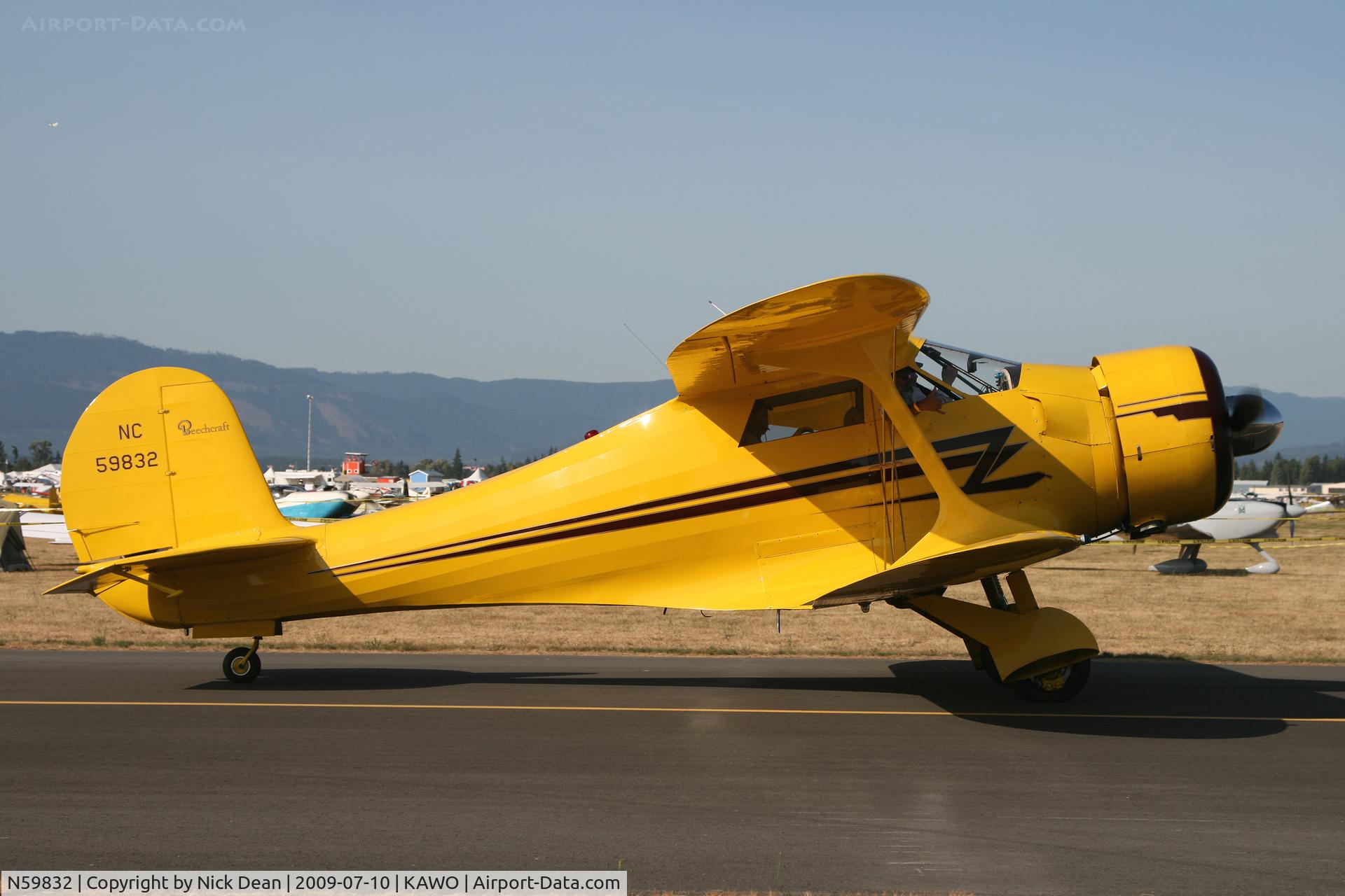 N59832, 1943 Beech D17S Staggerwing C/N 4837, KAWO