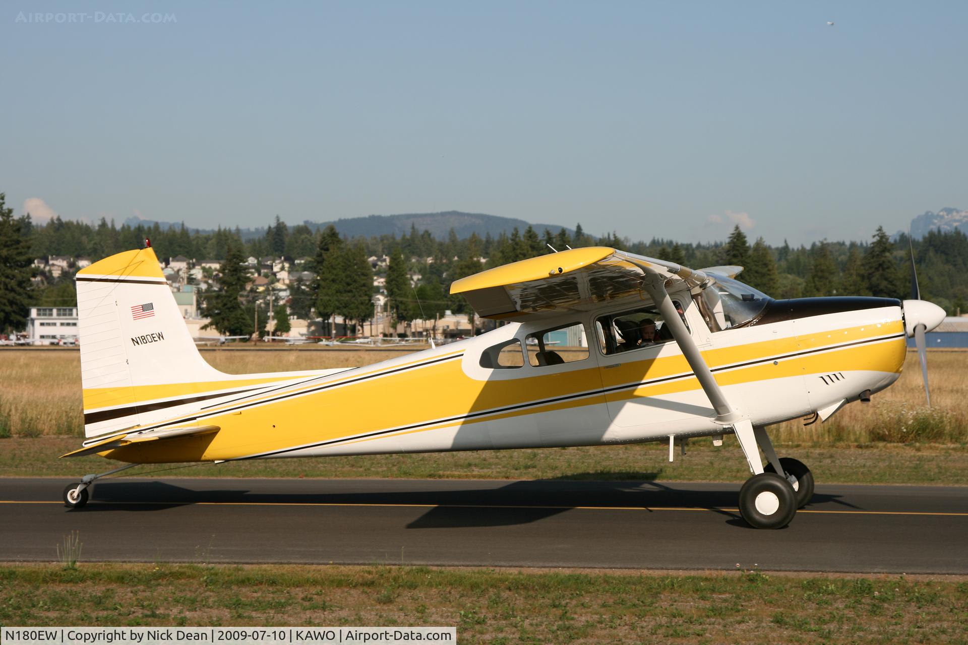 N180EW, 1965 Cessna 180H Skywagon C/N 18051636, KAWO