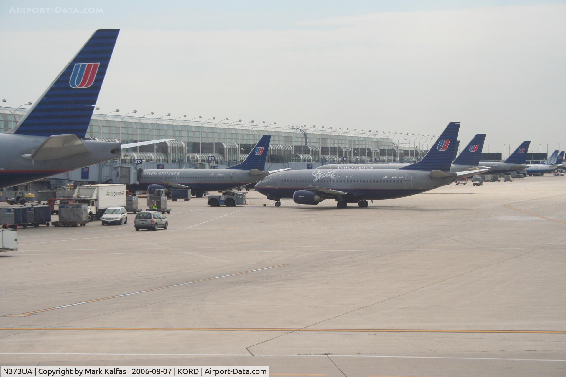 N373UA, 1989 Boeing 737-322 C/N 24638, United Airlines 
