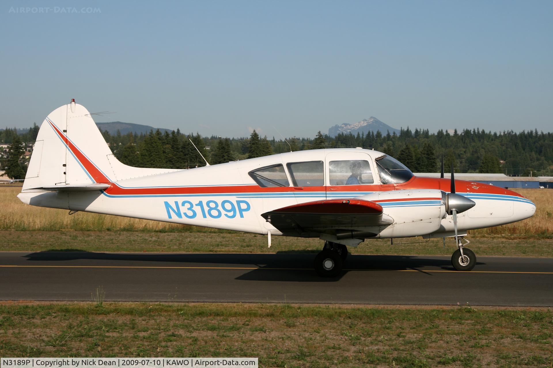 N3189P, 1957 Piper PA-23-150 Apache C/N 23-1126, KAWO