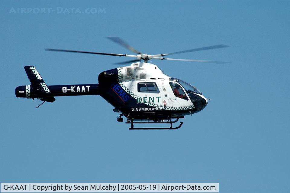 G-KAAT, 1998 McDonnell Douglas MD-902 Explorer C/N 900-00056, G-KAAT, an MD-902 Expolorer, seen at the 2005 Thanet Air Show, Kent, U.K. G-KAAT is the Air Ambulance for the SE area of the UK. http://www.kentairambulance.co.uk/
